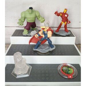 Marvel Disney Infinity Avengers Figurines Set: Hulk Thor & Iron Man